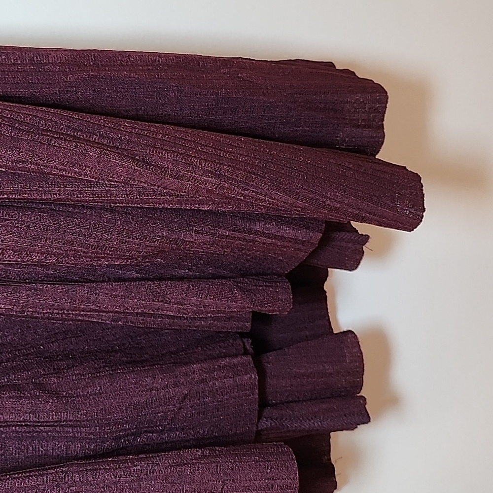 Reiss Savannah Jersey Ribbed Flared Mini Dress Burgundy Sz 10 - Picture 13 of 16